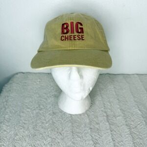 Murray's Big Cheese Baseball Cap Hat Adams 100% Cotton Strapback Yellow Red